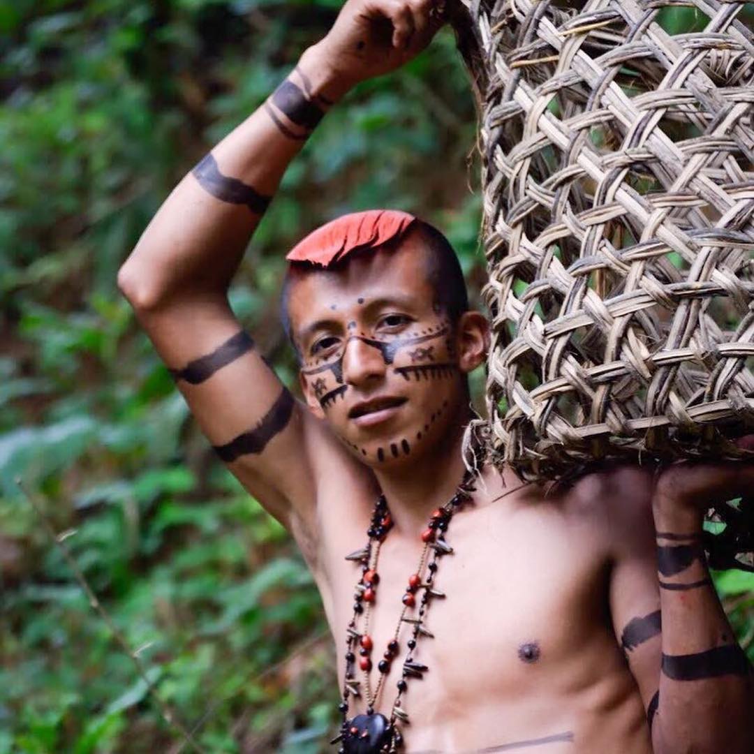 Tsachilas tribe Ecuador